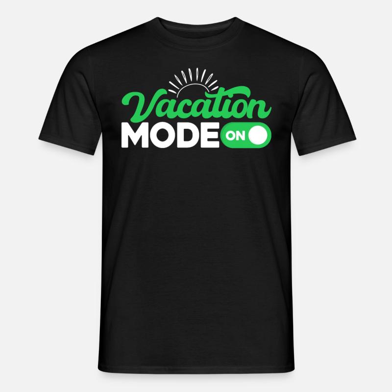 Vacation Mode On - Männer T-Shirt - Schwarz