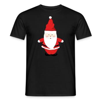Père Noël Joyeux Noël Coeur T-Shirt d’amour - T-shirt homme - noir - Devant - AI Model Male 178 light (178cm)
