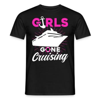 Girls Gone Cruising - Men's T-Shirt - black - Front - AI Model Male 178 light (178cm)