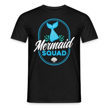 Mermaid Squad - Männer T-Shirt - Schwarz - Vorne - AI Model Male 178 light (178cm)