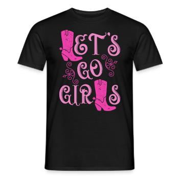 Lets Go Girls Jga Frauen - Männer T-Shirt - Schwarz - Vorne - AI Model Male 178 light (178cm)
