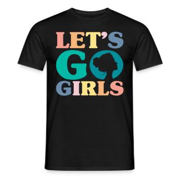 Lets Go Girls Jga Frauen - Männer T-Shirt - Schwarz - Vorne - AI Model Male 178 light (178cm)