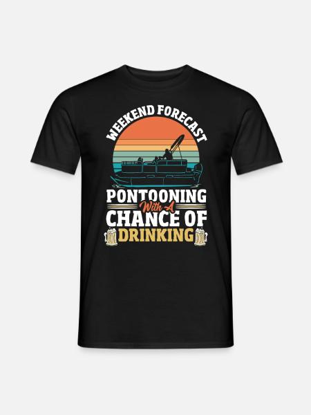 Pontoniere Ponton Pontoniere Nautisch Kapitän Kreu - Männer T-Shirt - Schwarz