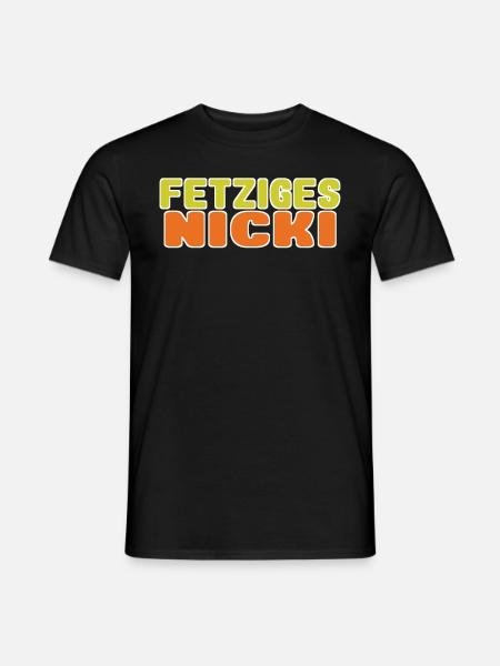 fetziges Nicki 02 - Männer T-Shirt - Schwarz