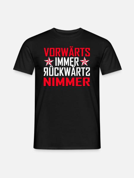 vorwärts immer - Männer T-Shirt - Schwarz