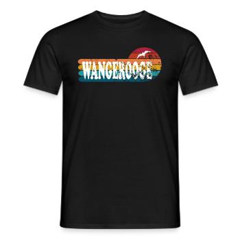 Insel Wangerooge Ostfriesland - Männer T-Shirt - Schwarz - Vorne - AI Model Male 178 light (178cm)