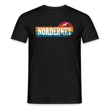 Insel Norderney Ostfriesland - Männer T-Shirt - Schwarz - Vorne - AI Model Male 178 light (178cm)
