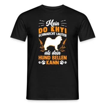 Do Khyi schnarcht lauter Tibetmastiff Tibetdogge - Männer T-Shirt - Schwarz - Vorne - AI Model Male 178 light (178cm)