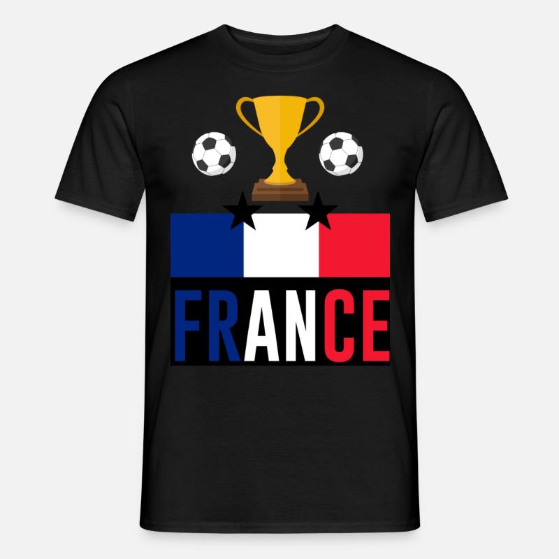Frankreich - Männer T-Shirt - Schwarz