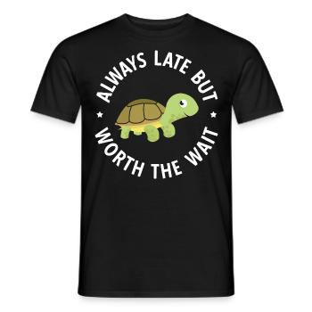 Schildkröten - Männer T-Shirt - Schwarz - Vorne - AI Model Male 178 light (178cm)