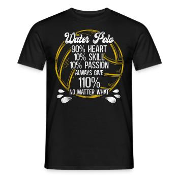 Water Polo Vintage Water Polo 90% - Männer T-Shirt - Schwarz - Vorne - AI Model Male 178 light (178cm)