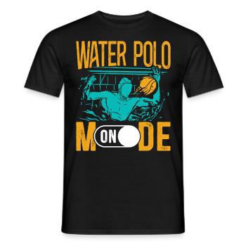 Water Polo Water Polo Mode On - Männer T-Shirt - Schwarz - Vorne - AI Model Male 178 light (178cm)