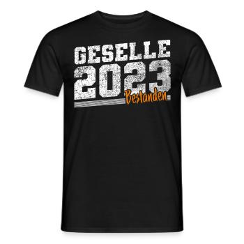 Geselle 2023 Gesellenprüfung - Männer T-Shirt - Schwarz - Vorne - AI Model Male 178 light (178cm)