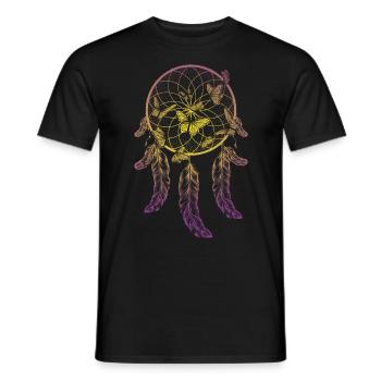 Traumfänger - Männer T-Shirt - Schwarz - Vorne - AI Model Male 178 light (178cm)