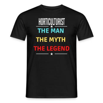 L’homme Le mythe La légende HORTICULTEUR - T-shirt homme - noir - Devant - AI Model Male 178 light (178cm)