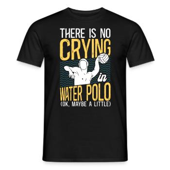 Water-polo Il n’y a pas de pleurs - T-shirt homme - noir - Devant - AI Model Male 178 light (178cm)