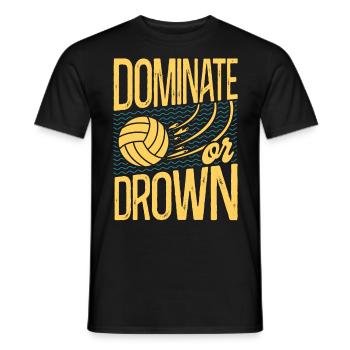 Water Polo Vintage Dominate Or - T-shirt homme - noir - Devant - AI Model Male 178 light (178cm)