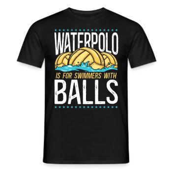 Water Polo Vintage Water Polo Is - Men's T-Shirt - black - Front - AI Model Male 178 light (178cm)