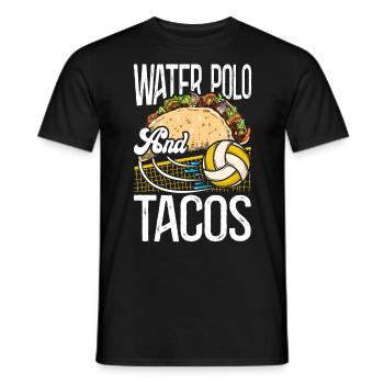 Water Polo Taco Vintage Water Polo - Männer T-Shirt - Schwarz - Vorne - AI Model Male 178 light (178cm)