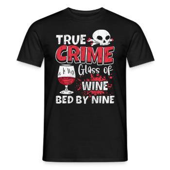 Bon vin et cadeau True Crime - T-shirt homme - noir - Devant - AI Model Male 178 light (178cm)