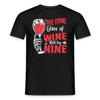 Bon vin et cadeau True Crime - T-shirt homme - noir - Devant - AI Model Male 178 light (178cm)