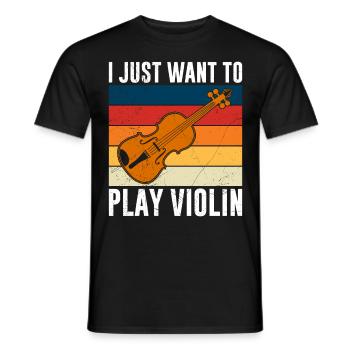 Musicien Concert Mir reichts ich spielen Geviolin jetzt - T-shirt homme - noir - Devant - AI Model Male 178 light (178cm)