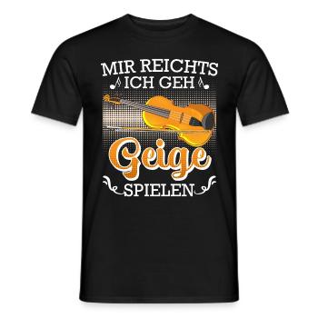 Musicien Je suis assez Je joue du violon maintenant - T-shirt homme - noir - Devant - AI Model Male 178 light (178cm)