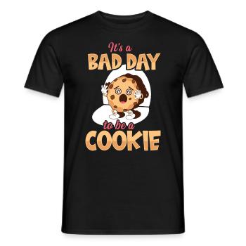 Its A Bad Day To Be A Cookie - Männer T-Shirt - Schwarz - Vorne - AI Model Male 178 light (178cm)