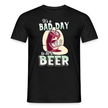 Its A Bad Day To Be A Beer - Männer T-Shirt - Schwarz - Vorne - AI Model Male 178 light (178cm)