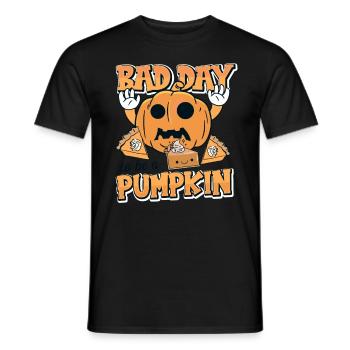 Its A Bad Day To Be A Pumpkin - Männer T-Shirt - Schwarz - Vorne - AI Model Male 178 light (178cm)