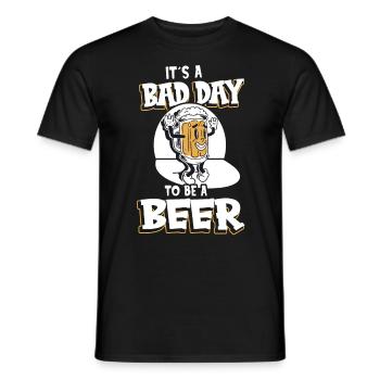 Its A Bad Day To Be A Beer - Männer T-Shirt - Schwarz - Vorne - AI Model Male 178 light (178cm)
