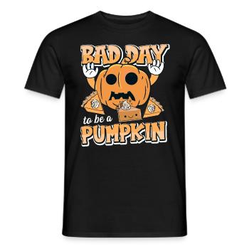 Its A Bad Day To Be A Pumpkin - Männer T-Shirt - Schwarz - Vorne - AI Model Male 178 light (178cm)