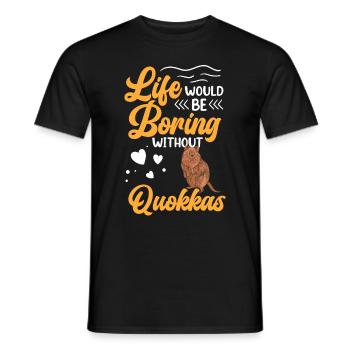 Ennuyeux sans marsupial Quokka Australie - T-shirt homme - noir - Devant - AI Model Male 178 light (178cm)
