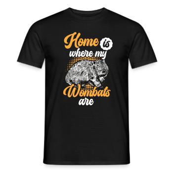 Wombat est mon Wombat Marsupial - T-shirt homme - noir - Devant - AI Model Male 178 light (178cm)
