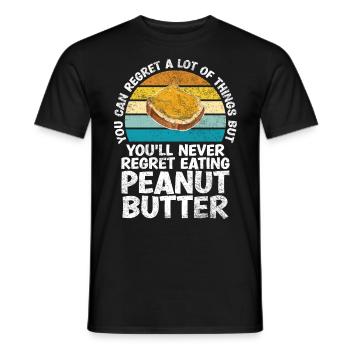 Sie Werden Es Nie Bereuen, Erdnussbutter Mit Jelly - Männer T-Shirt - Schwarz - Vorne - AI Model Male 178 light (178cm)