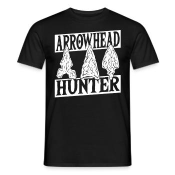 Arrowhead Hunter Arrowhead Hunting Arrowhead - Men's T-Shirt - black - Front - AI Model Male 178 light (178cm)
