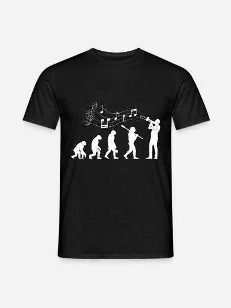 Evolution Trombone Je joue du Trombone - T-shirt homme - noir