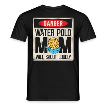 Water Polo Maman Vintage Danger - T-shirt homme - noir - Devant - AI Model Male 178 light (178cm)