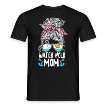 Water Polo Mom Sunglasses Water - Männer T-Shirt - Schwarz - Vorne - AI Model Male 178 light (178cm)