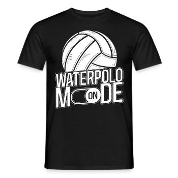 Water Polo Water Polo Mode On - Männer T-Shirt - Schwarz - Vorne - AI Model Male 178 light (178cm)