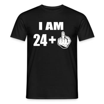 25th birthday - Men's T-Shirt - black - Front - AI Model Male 178 light (178cm)