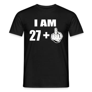 28 Geburtstag - Männer T-Shirt - Schwarz - Vorne - AI Model Male 178 light (178cm)