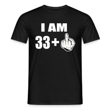 34 Geburtstag - Männer T-Shirt - Schwarz - Vorne - AI Model Male 178 light (178cm)