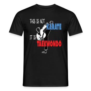 This is Taekwondo Cool Korean Martial Arts - Men's T-Shirt - black - Front - AI Model Male 178 light (178cm)
