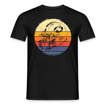American Football Helm Vintage Retro USA Sport - Männer T-Shirt - Schwarz - Vorne - AI Model Male 178 light (178cm)
