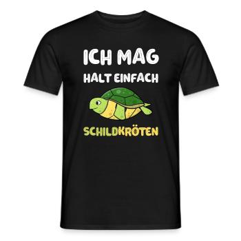 Ich Mag halt einfach Schildkröten - Männer T-Shirt - Schwarz - Vorne - AI Model Male 178 light (178cm)