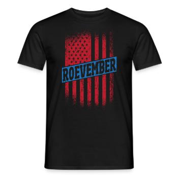 Roevember Election November Politic - Men's T-Shirt - black - Front - AI Model Male 178 light (178cm)