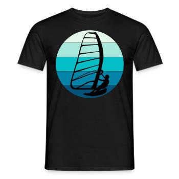 Planche à voile Planche à voile Planche à voile Surf Water Sport - T-shirt homme - noir - Devant - AI Model Male 178 light (178cm)