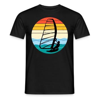 Planche à voile Planche à voile Planche à voile Surf Water Sport - T-shirt homme - noir - Devant - AI Model Male 178 light (178cm)