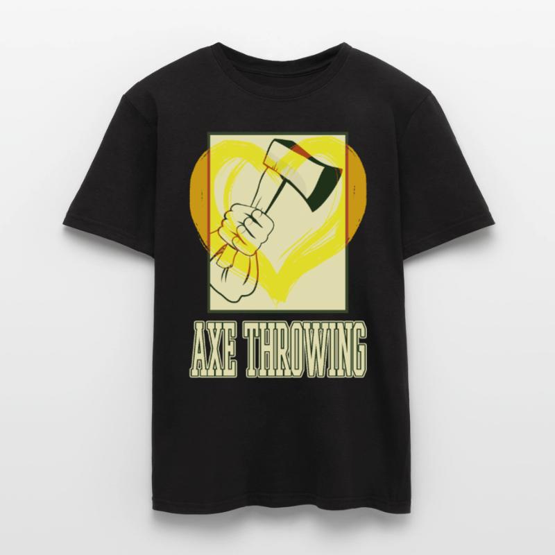 Axe Throwing Axe Throwing Axe Throwing Sport Double Axe Men's T-shirt